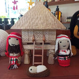 Ifugao Nativity Set with Wood Carved Ifugao Hut