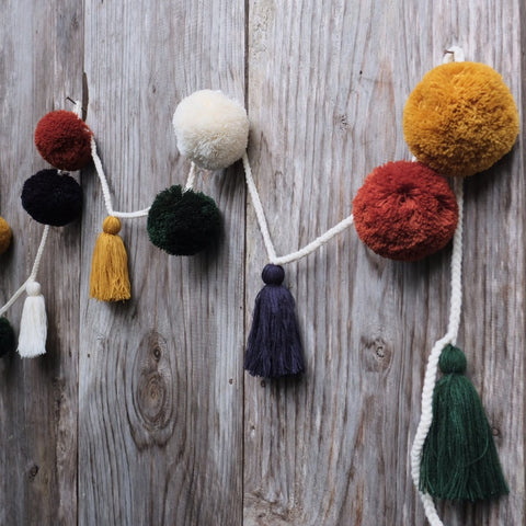 Pompom and Tassel Garlands